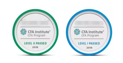 CFA一级考试没有证书但是有徽章？
