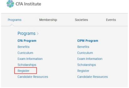 CFA官網(wǎng)報(bào)名注冊(cè)