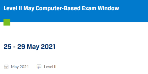 2021年5月cfa大概是幾號考試？