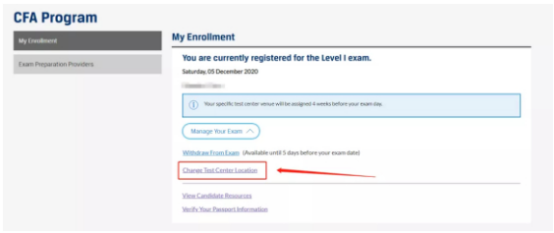 CFA機(jī)考后是不是還可以更換考點(diǎn)呢？