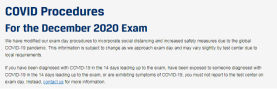 协会官网发布12月CFA考试当天考场防疫守则！代表12月考试不会取消！