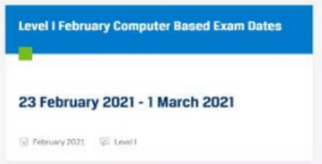 2021年CFA考试时间