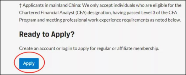 CFA协会官网上如何申请持证