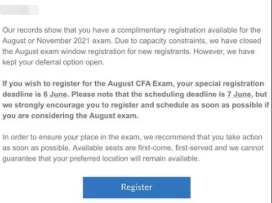 8月CFA考试