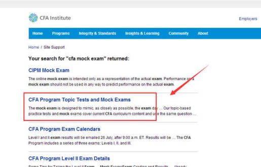 CFA官網(wǎng)習(xí)題