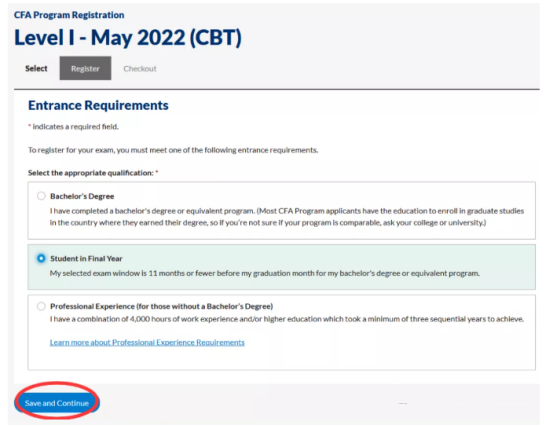 2022年5月CFA一級(jí)報(bào)名