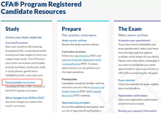 2022年報(bào)名CFA考試,CFA電子教材
