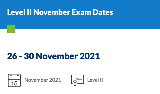 2021年8月CFA考試成績,CFA11月考試