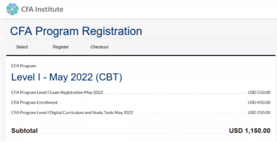 2022年CFA考试报名,CFA报名费用和注册费