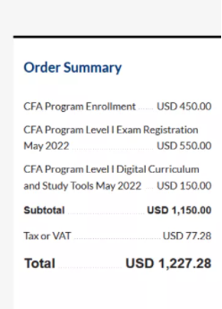 2022年CFA考试报名,CFA报名费用和注册费