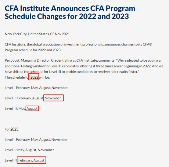 2021年CFA考试,2022年CFA考试报名