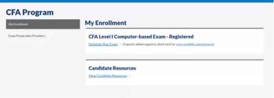 CFA考試預(yù)約