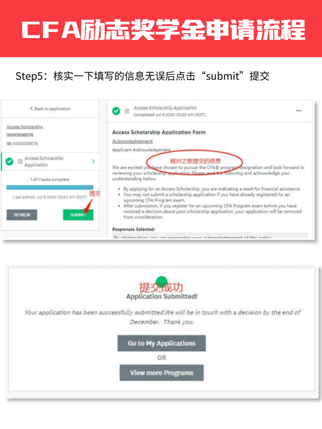 CFA励志奖学金