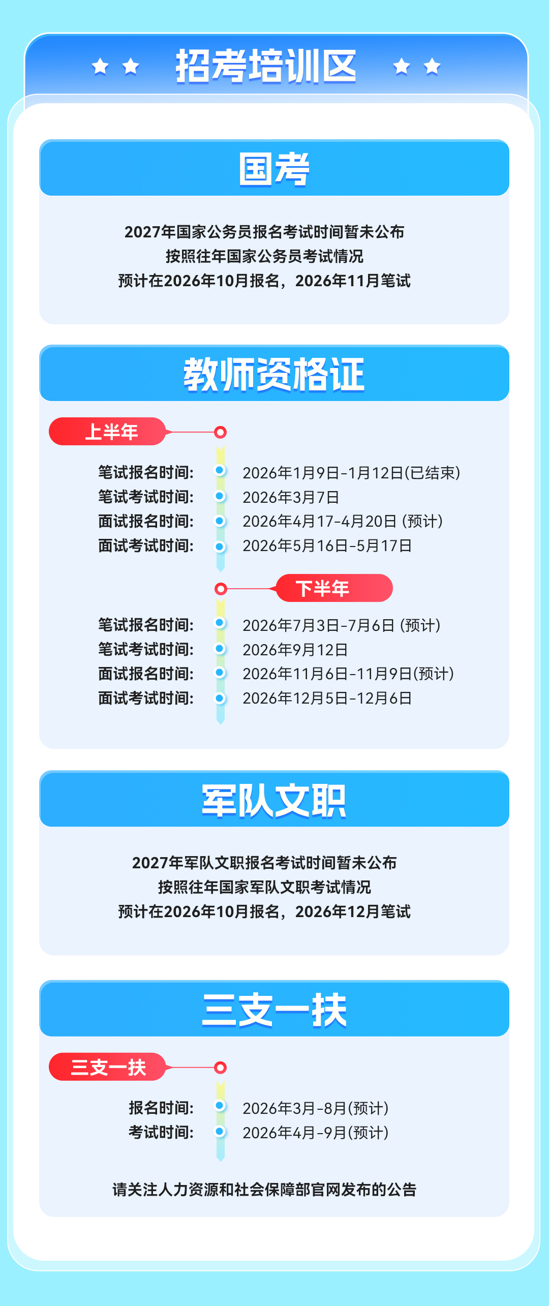 2026备考日历 2026备考日历